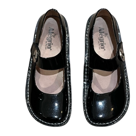 Alegria Shoes - Alegria Paloma Mary Jane Shimmery Patent Leather — Size 37 7/7.5 US